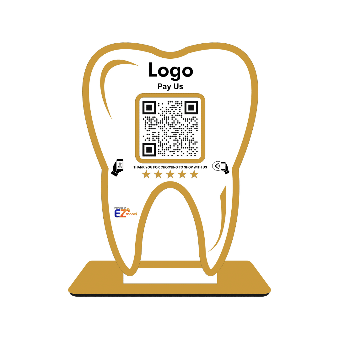 Smart NFC Teeth Shape Standee | Dentist
