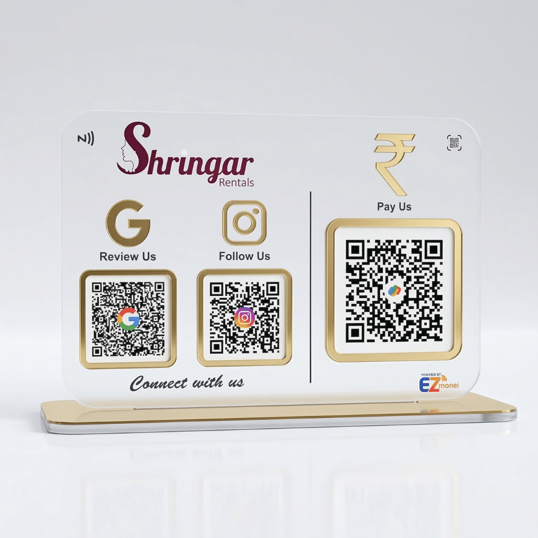 Premium 3 QR Frosted Smart Standee