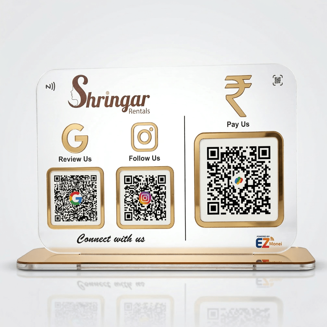 Premium 3 QR Frosted Smart Standee - Image 2