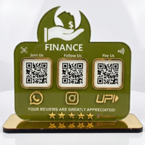 Financial Consultant Adviso 3-in-1 Scanbase Standee for QR consultation booking, services, and client engagement